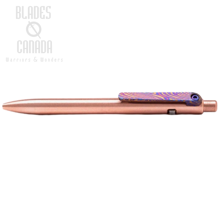 Tactile Turn Side Click Slim Pen Mini, Copper with Timascus Clip (image for) Tactile Turn Side Click Slim Pen Mini, Copper with Timascus Clip